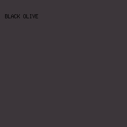 3C363A - Black Olive color image preview