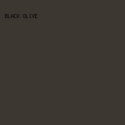 3C3731 - Black Olive color image preview