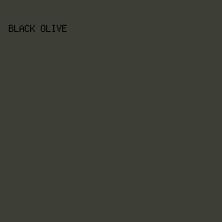 3D3E36 - Black Olive color image preview