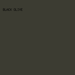 3c3c32 - Black Olive color image preview
