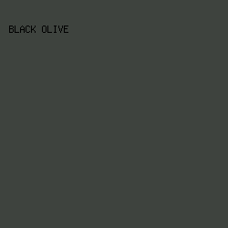 3e433e - Black Olive color image preview