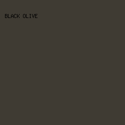 3f3b33 - Black Olive color image preview