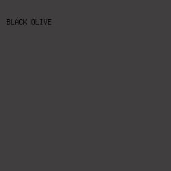 403E3E - Black Olive color image preview