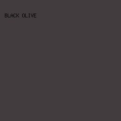 423c3f - Black Olive color image preview