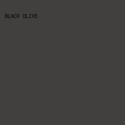 433f3f - Black Olive color image preview