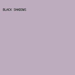 BDACBD - Black Shadows color image preview