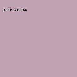 BFA3B3 - Black Shadows color image preview