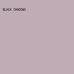 BFACB5 - Black Shadows color image preview
