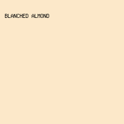 FCE8C9 - Blanched Almond color image preview