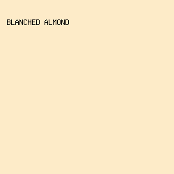 FDEBC8 - Blanched Almond color image preview