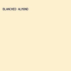 FDF0CE - Blanched Almond color image preview