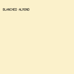 fbf1cb - Blanched Almond color image preview