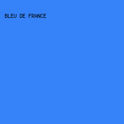 3683F9 - Bleu De France color image preview