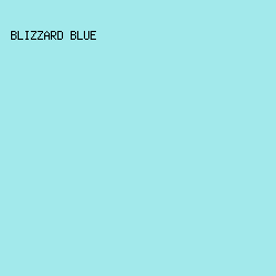 A2E9EB - Blizzard Blue color image preview