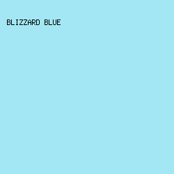 A3E7F4 - Blizzard Blue color image preview