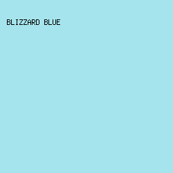 A6E4ED - Blizzard Blue color image preview