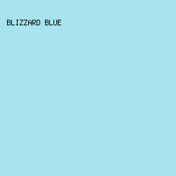 A8E4EF - Blizzard Blue color image preview