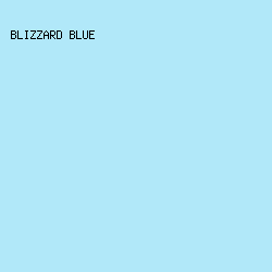 B1E8F9 - Blizzard Blue color image preview