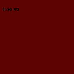 5e0400 - Blood Red color image preview