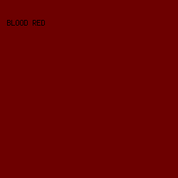 6D0000 - Blood Red color image preview