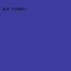 3c3c9e - Blue (Pigment) color image preview