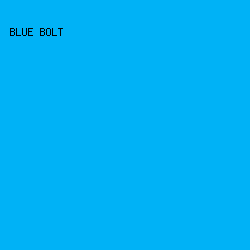 00B2F6 - Blue Bolt color image preview