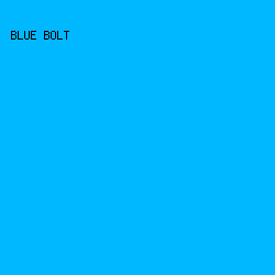 00B8FF - Blue Bolt color image preview