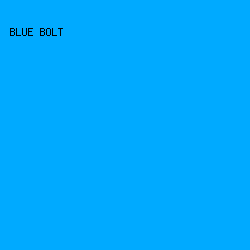 00aaff - Blue Bolt color image preview