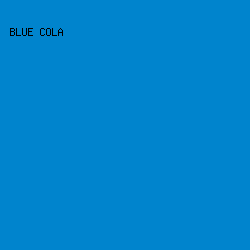 0084cd - Blue Cola color image preview