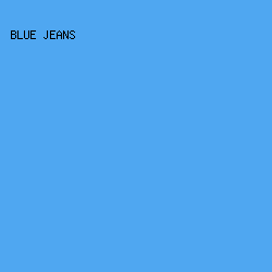 4FA7F1 - Blue Jeans color image preview