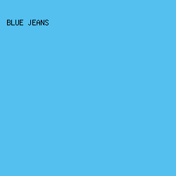 53c0f0 - Blue Jeans color image preview