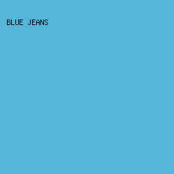 57b4da - Blue Jeans color image preview
