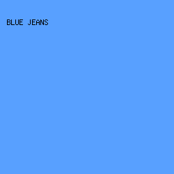 58a0ff - Blue Jeans color image preview