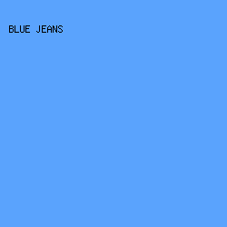 5AA3FD - Blue Jeans color image preview
