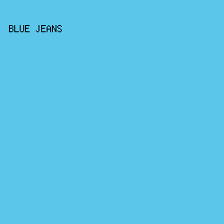 5bc5ea - Blue Jeans color image preview