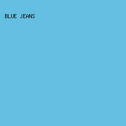 65BFE3 - Blue Jeans color image preview