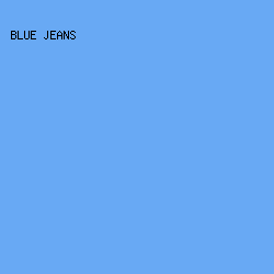 68A9F4 - Blue Jeans color image preview