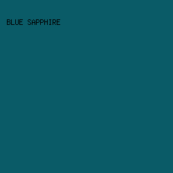 0A5B67 - Blue Sapphire color image preview