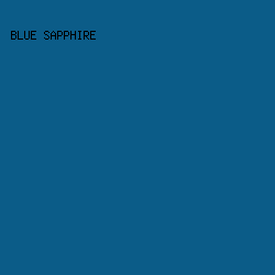 0B5C88 - Blue Sapphire color image preview