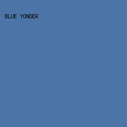4C74A6 - Blue Yonder color image preview