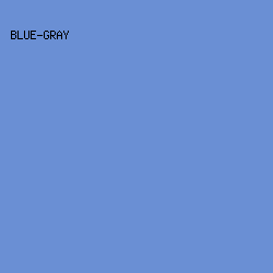 6A8FD4 - Blue-Gray color image preview