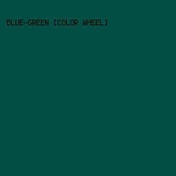 024d44 - Blue-Green [Color Wheel] color image preview