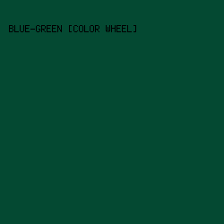 044932 - Blue-Green [Color Wheel] color image preview