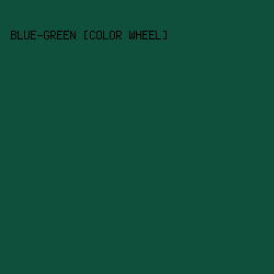 0F503C - Blue-Green [Color Wheel] color image preview