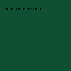 0f4f34 - Blue-Green [Color Wheel] color image preview