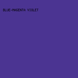4B3492 - Blue-Magenta Violet color image preview