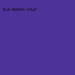 4D3399 - Blue-Magenta Violet color image preview