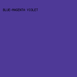 4E3997 - Blue-Magenta Violet color image preview
