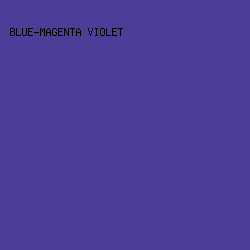 4E3C99 - Blue-Magenta Violet color image preview