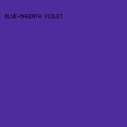 4F2C9D - Blue-Magenta Violet color image preview